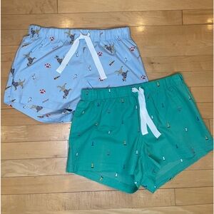 J. Crew Nautical Sleep Shorts Bundle. All size extra small.